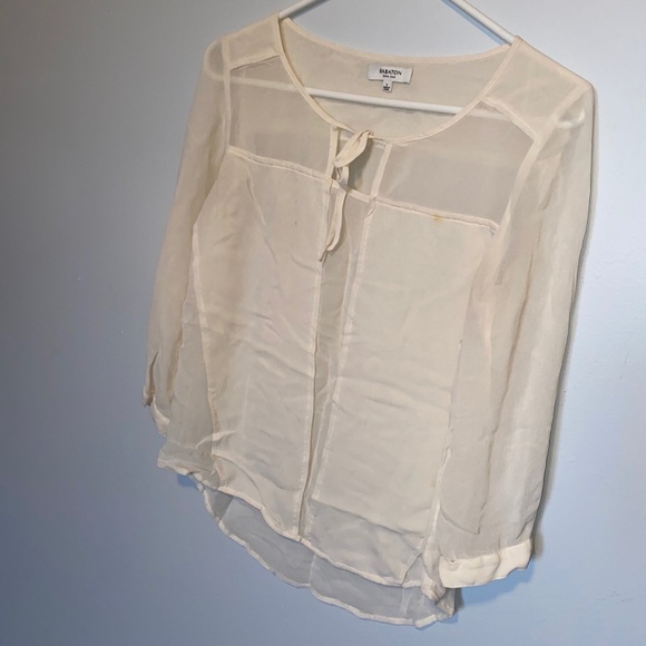 Dressy cream coloured blouse - Picture 2 of 2